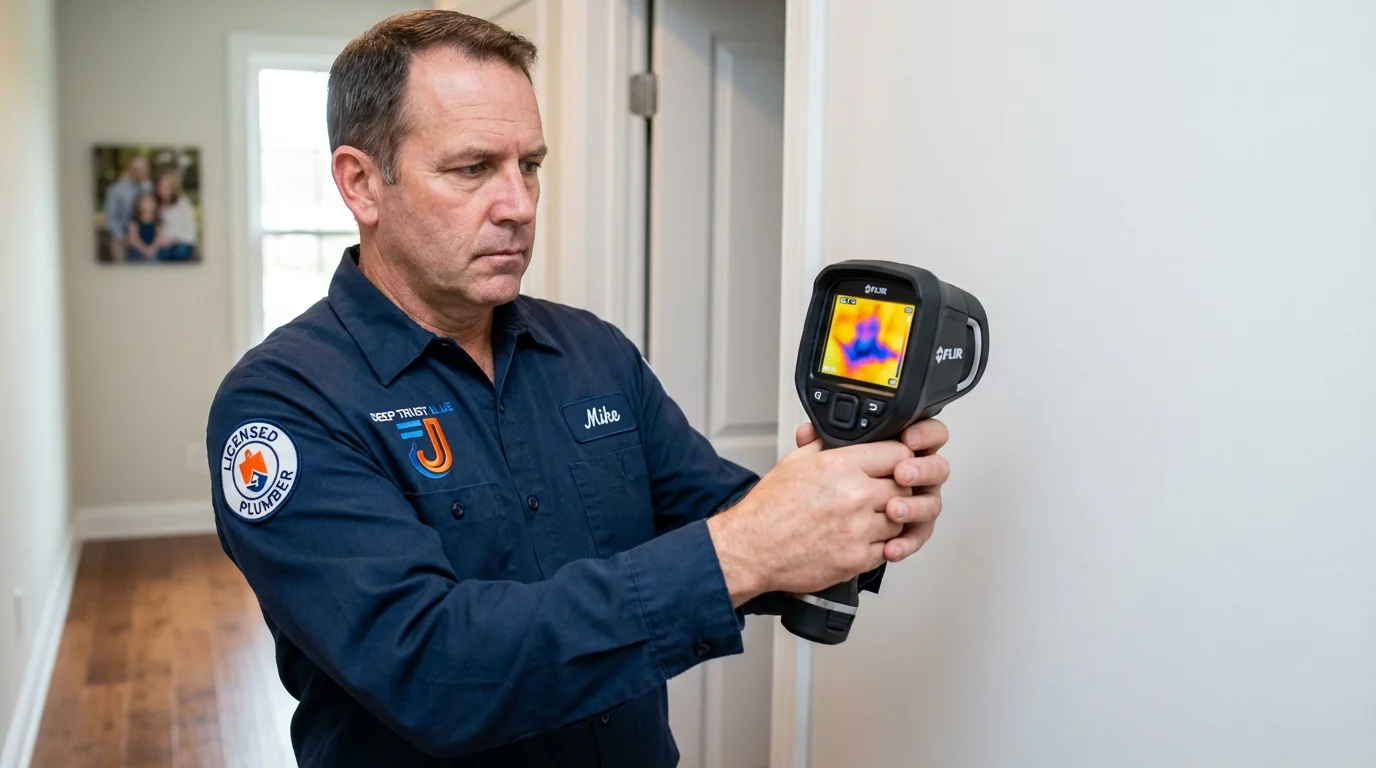Thermal imaging leak detection by Johns Plumbing LLC in Epworth
